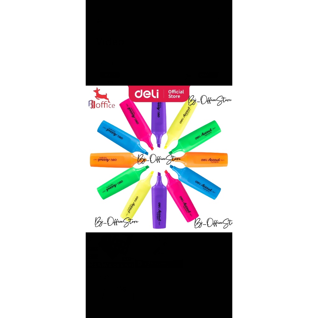 

Stabilo Deli S621 / Highlighter Deli/ Chisel / Murah
