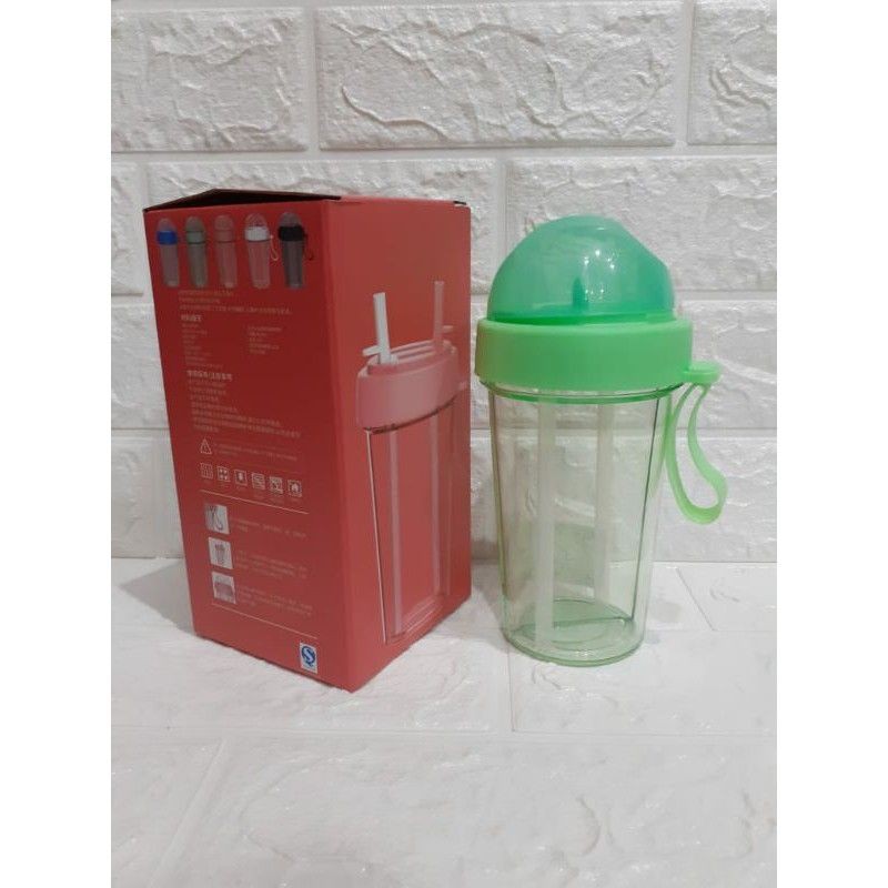 BOTOL MINUM 2 FUNGSI BOTOL MINUM 2 IN 1 600 ML