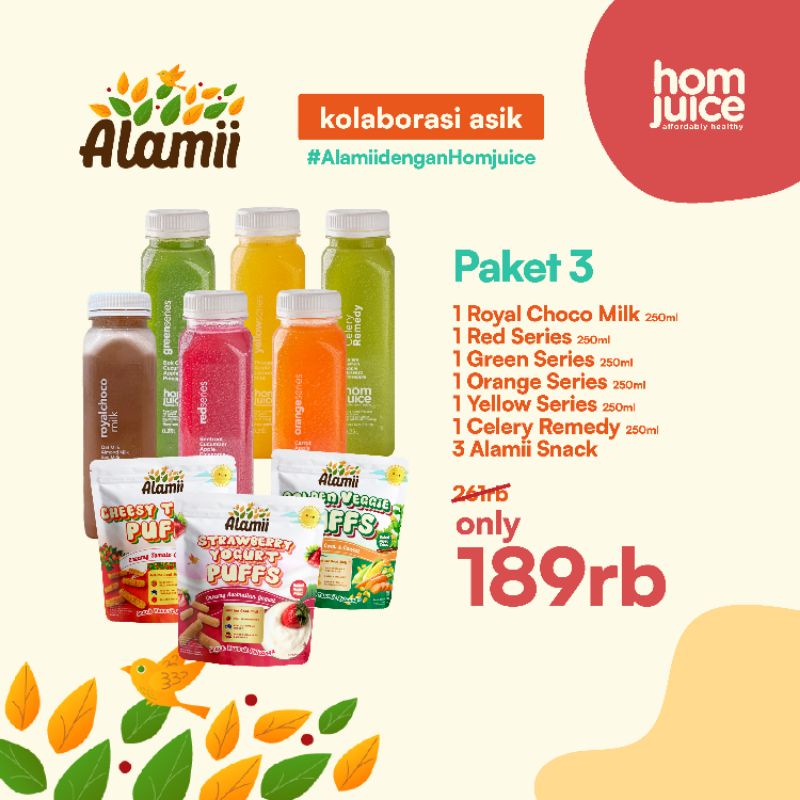 

PAKET 3 HOMJUICE X ALAMI