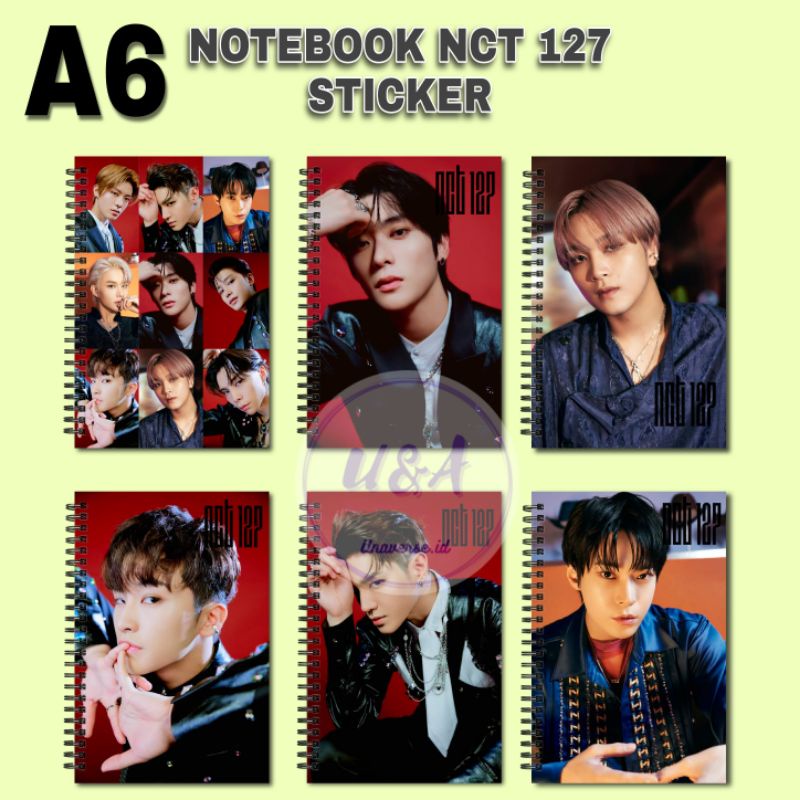 

[COD] NOTEBOOK A6 NCT 127 STICKER Buku Mark Taeyong Jaehyun