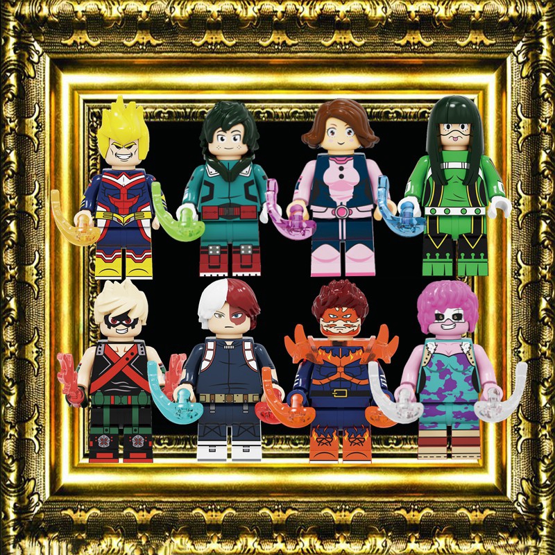 My Hero Academia Compatible With Lego Minifigures Bakugou Katsuki Todoroki Shouto Building Blocks Cute Baby Education Toys For Children Birthday Gift Shopee Indonesia