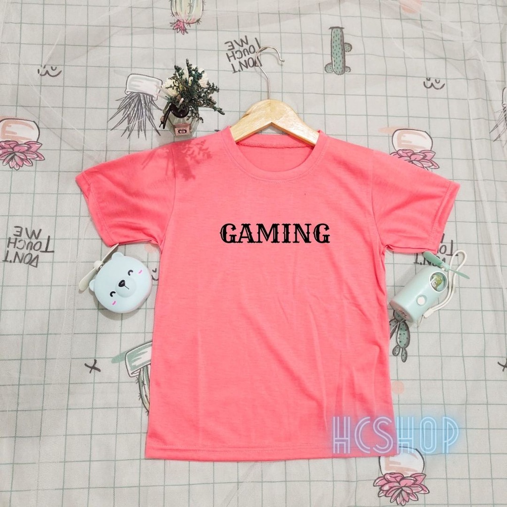 Kaos Anak Laki Laki Baju Anak Perempuan Gaming Usia 2-16 Tahun Unisex Cowok Cewek