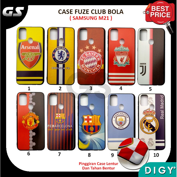 Promo Murah Case Club Bola SAMSUNG A12  M01  A21  A31  A51  A71  M21 M31  A20S Casing Hardcase bahan fuze