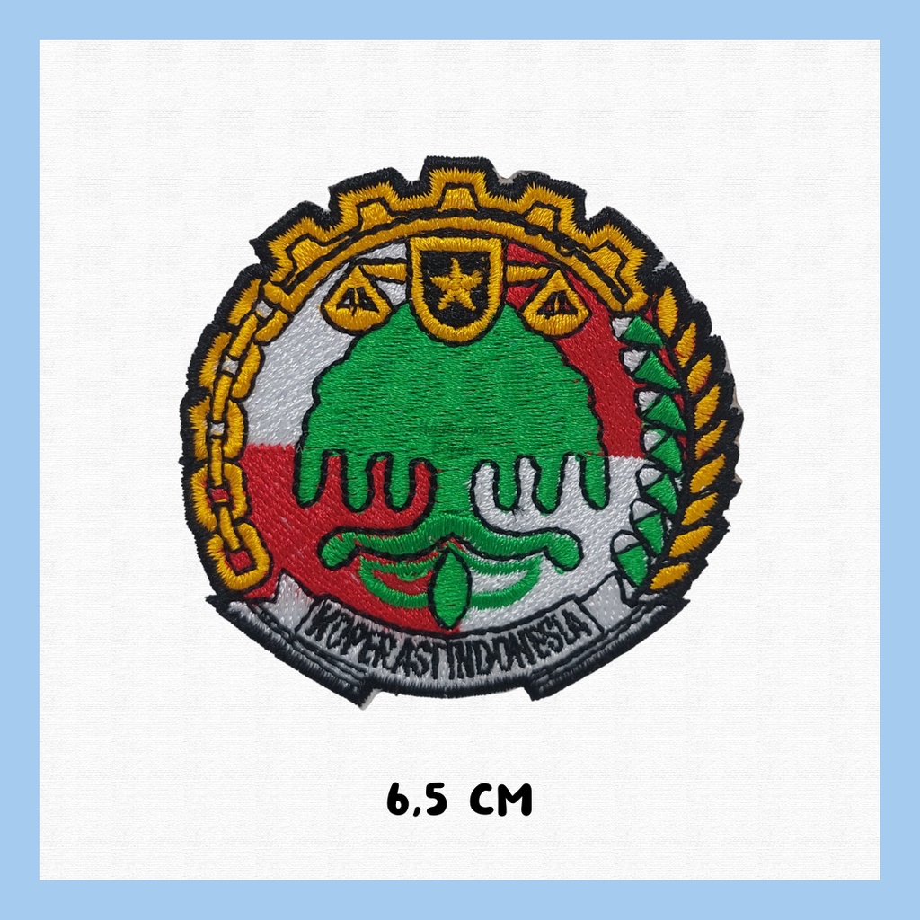 Bordir Logo Koperasi Indonesia — Patch Badge Bet Emblem