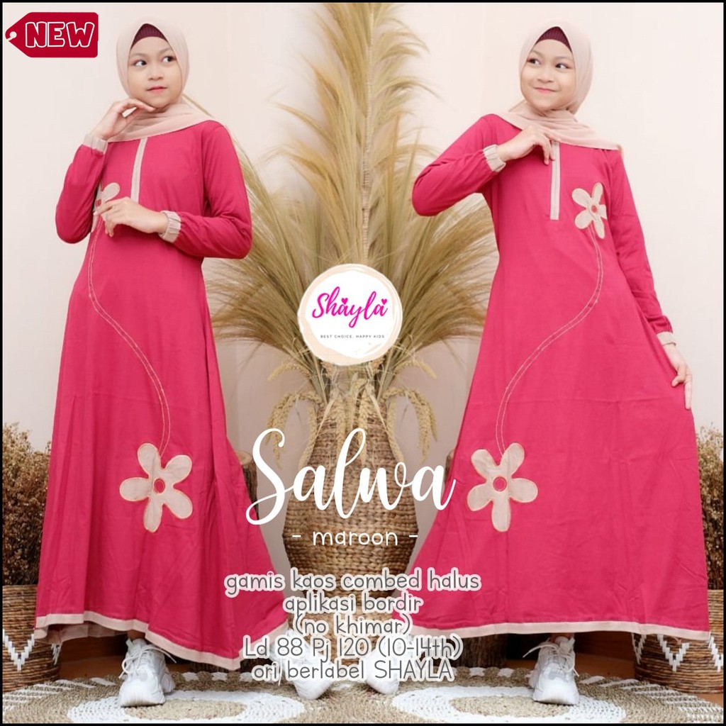 Gamis Anak Perempuan Gamis Anak Muslim Baju Muslim Anak Kekinian Terbaru Shopee Indonesia