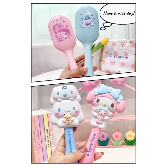 Sisir rambut karakter Hello kitty melody pompurin cinamoroll kuromi comb