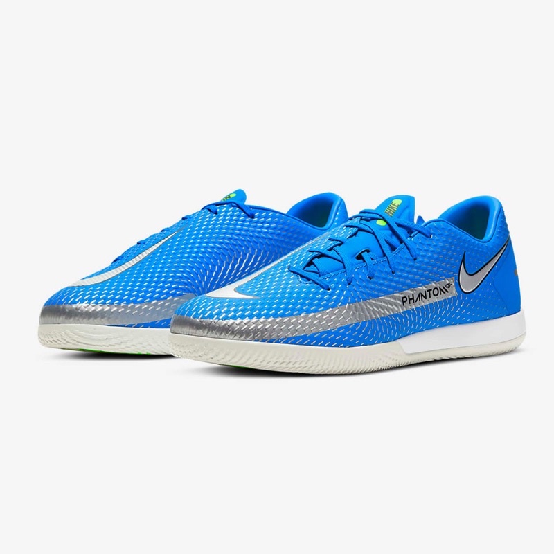 Sepatu Futsal Anak [BIG SALE] - Nike Futsal JR Phantom GT Academy IC Blue/Silver - Original 1000% BN