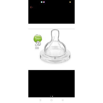 Nipple Philips Avent Classic Ori isi 2/ Karet dot ori Philips Avent Klasik/ Asli Karet dot Philips avent