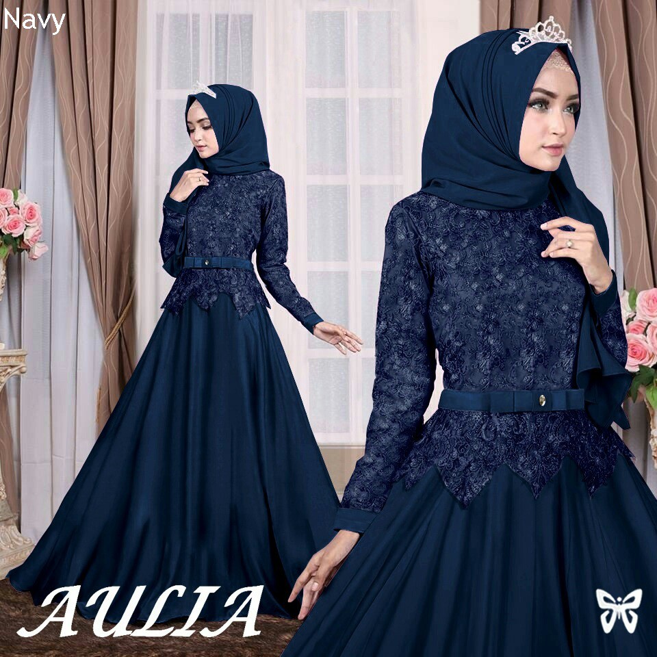 HOPYLOVY - GAMIS MAXI DRESS BRUKAT AULIA SYARI