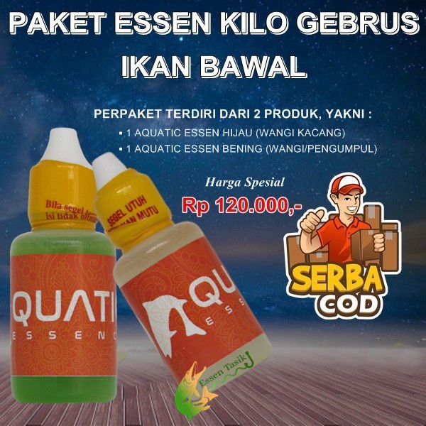 Paket essen kilo gebrus ikan bawal aquatic essen