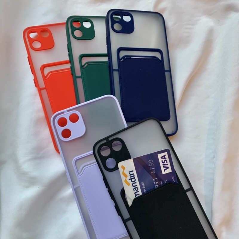 Soft Case Realme C11 Card Slot Casing Simpan Kartu Softcase My Choice Protect Camera cs
