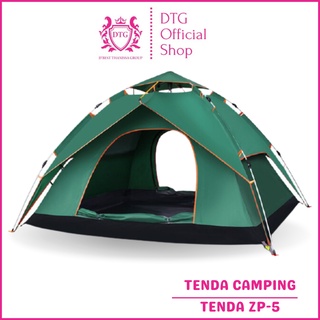 DTG Tenda Camping Otomatis Biru Kapasitas 3 Orang Tenda Otomatis Outdoor & Indoor Tenda Gunung