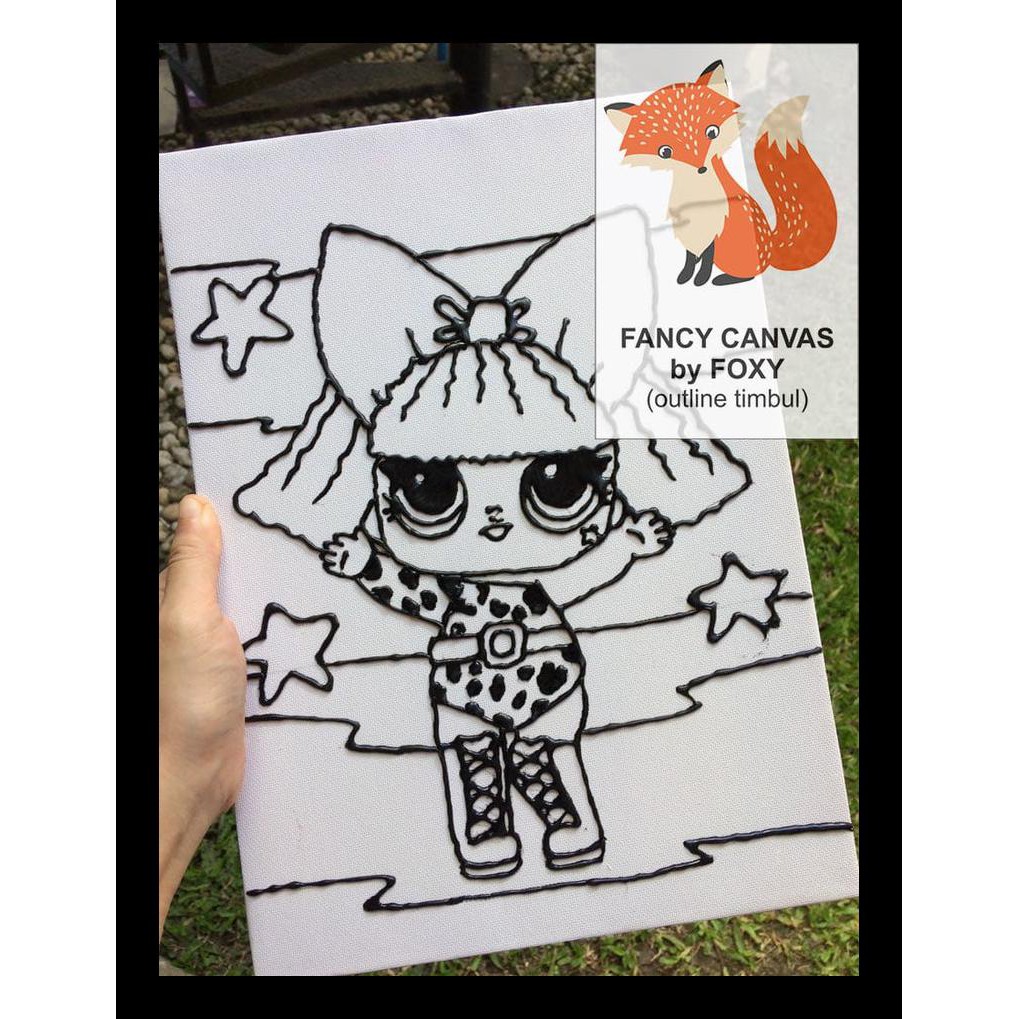

New Kanvas Lukis Anak Gambar Lol Surprise Doll - Rok Tutul Peralatan Melukis Murah Meriah Al7
