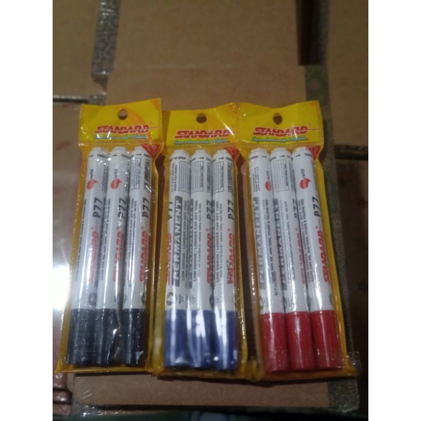 

standard spidol marker permanen set 3