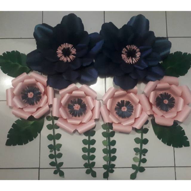 

mooiflowers01 paket a navy dan pink peach