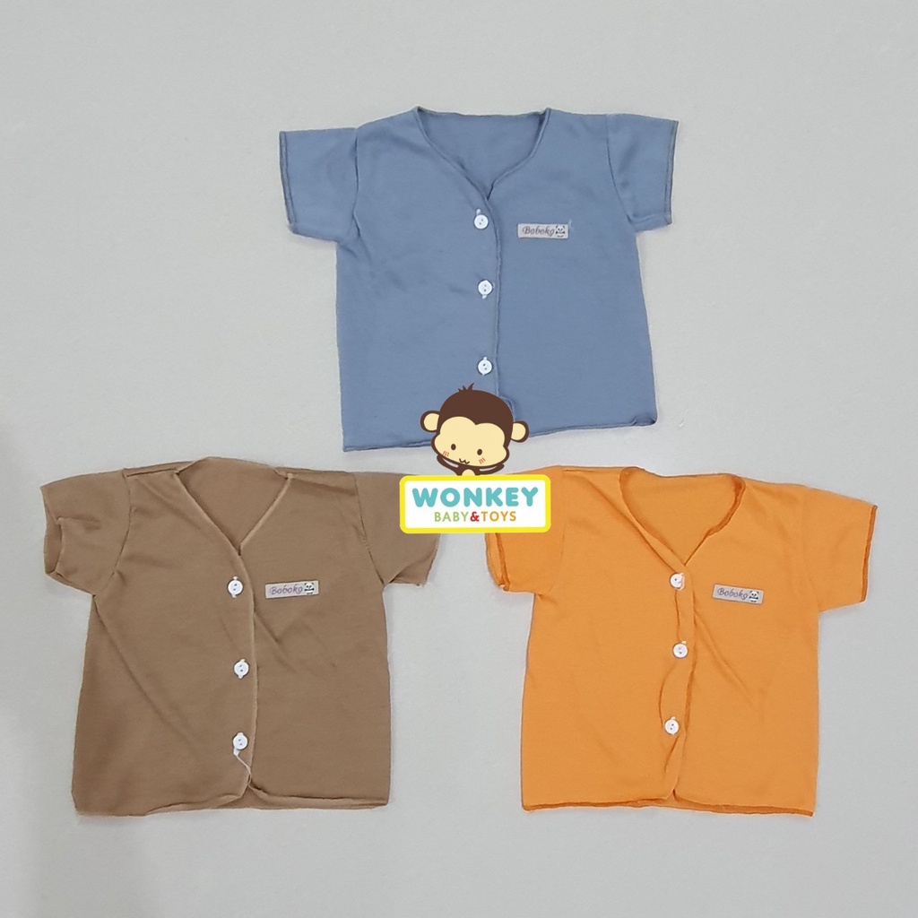 Baju Bayi Newborn Pastel Gradasi / Baju Bayi Panjang / Baju Bayi Pendek / Baju Bayi Kutung / Buntung 0-3 Bulan Boboko / Andreatex-Pendk GRD TUA 1pcs
