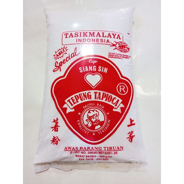 

Tepung Tapioka cap Siang Sin 1 kg - Tepung Tapioca / Tepung kanji Tasikmalaya Indonesia