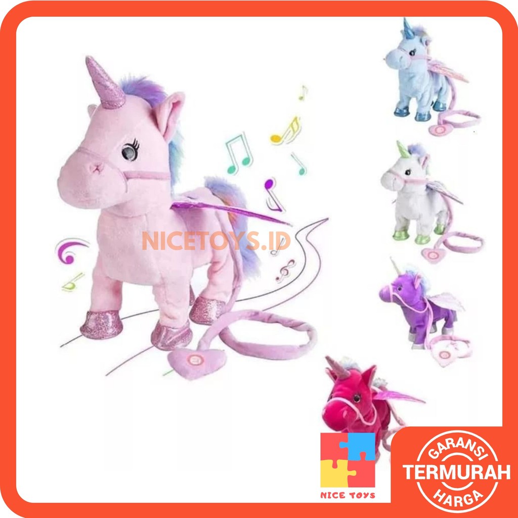 Boneka Walking Unicorn Doll Boneka Unicorn Boneka Kuda Poni Boneka Anak Boneka Murah Boneka Bergerak