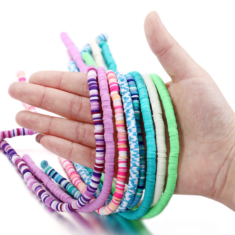 St.kunkka 1ot / pack Rantai Manik-Manik 6mm Untuk Gelang / Kalung