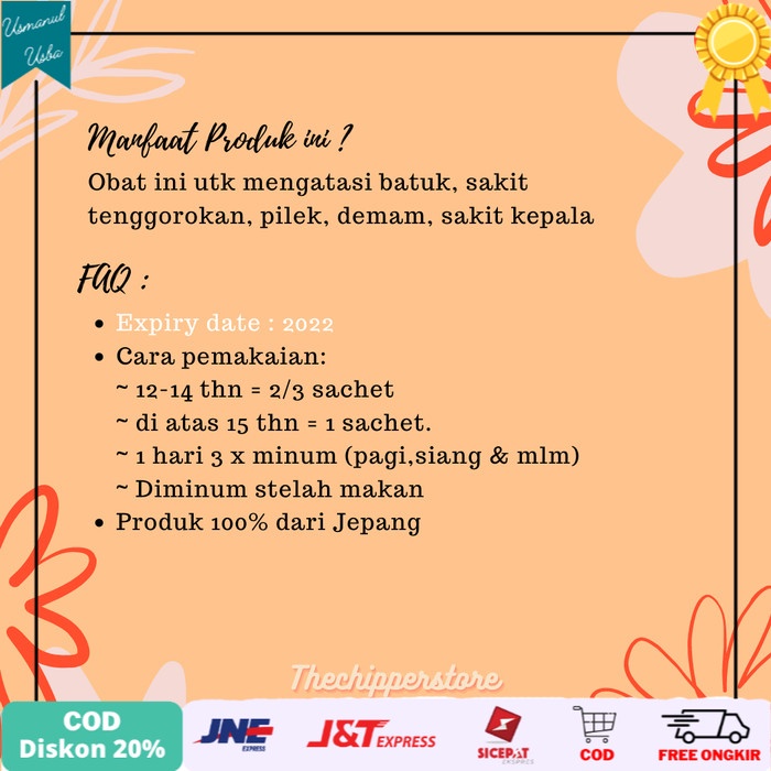 

◾COD◾ Pabron Gold Serbuk isi 44 sachets