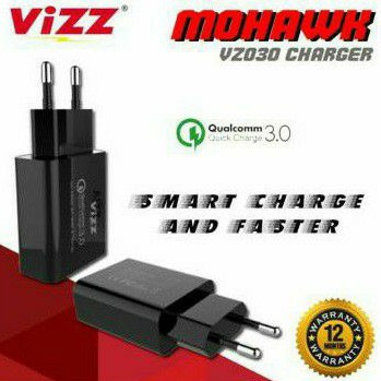 Charger VIZZ MOHAWK VZ030 QUALCOMM 3.0 quick charge + kabel micro Usb