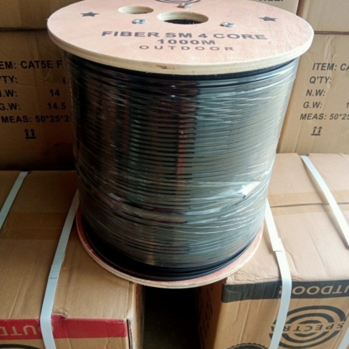 Kabel FO 4 Core 3 seling Dropcore 4 Core 3 seling FTTH Fiber Optik