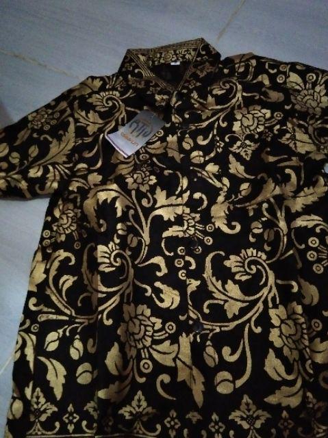Real Picture Original Hem/kemeja Batik Anak Cowok Laki Laki 2-8 Tahun Dan 9-15th Murah Lengan Pendek