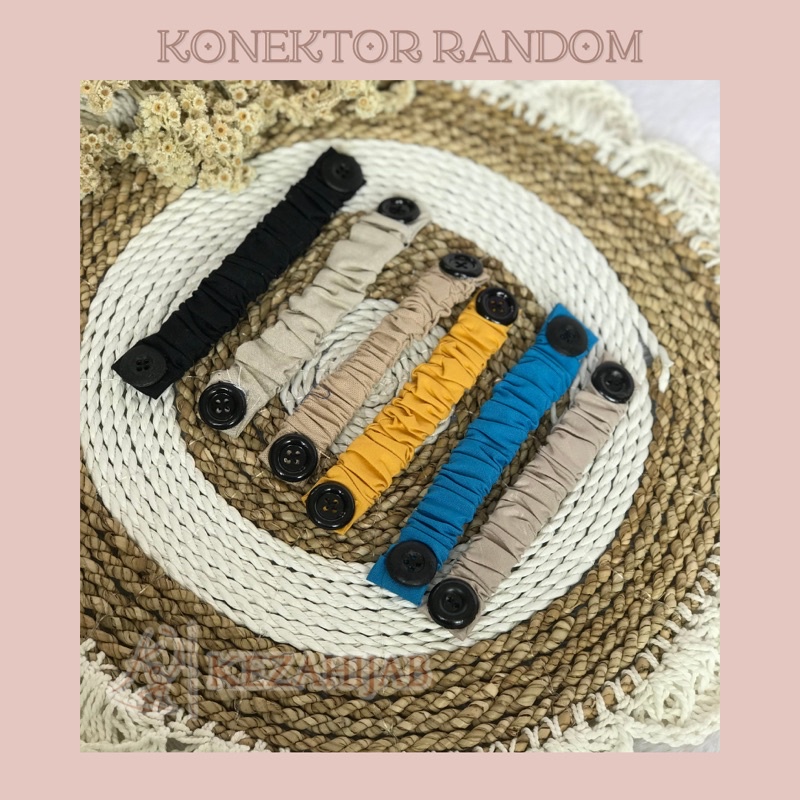 Konektor Hijab premium Free Plastik - Konektor Masker hijab