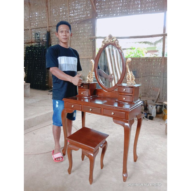 Meja rias jati kartini mebel Jepara/furniture Jepara