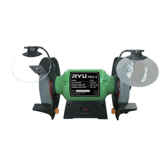 Mesin Gerinda Duduk 8 Inch Ryu Bench Grinder Tipe RBG 8