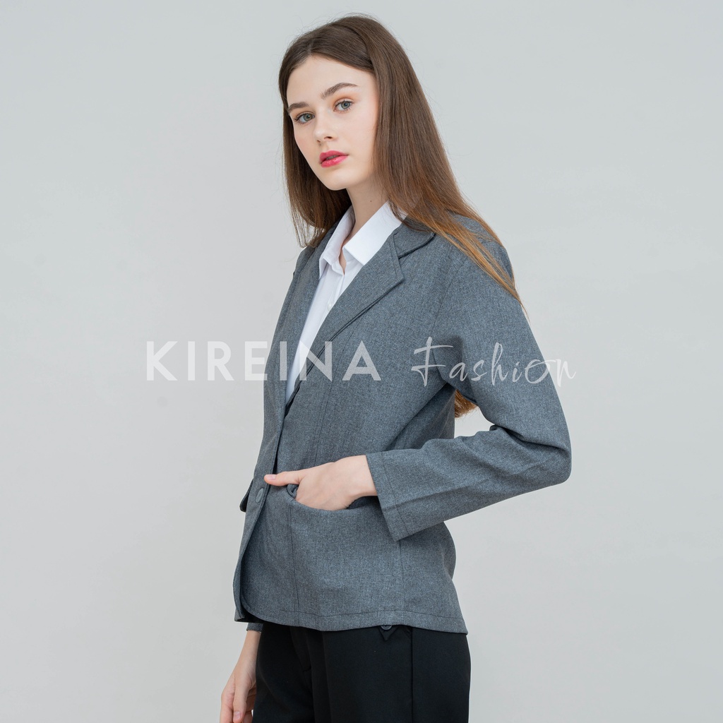 Blezer Kerja Wanita Blezer Wanita Formal Blazer Kantor Wanita Premium Atasan Jas Cewek Kantor | Kireina Fashion