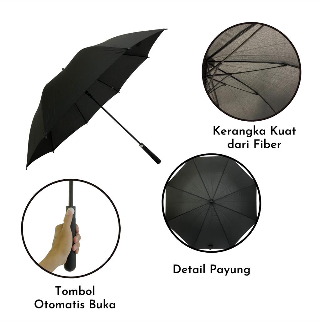 Loko Payung Golf Jumbo Otomatis Umbrella Japan Original Premium Cantik Unik Ke17