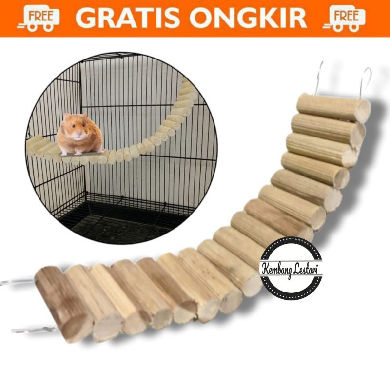 JEMBATAN FLEKSIBEL | MAINAN HAMSTER JEMBATAN HAMSTER KAYU