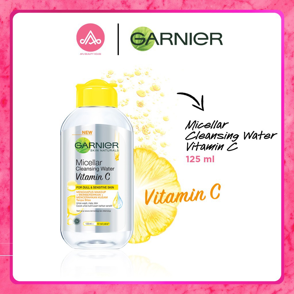 Garnier Micellar Cleansing Water | Bright Vitamin C | Rose