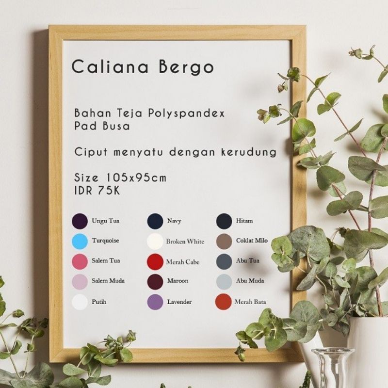 CALIANA BERGO / Khimar instant