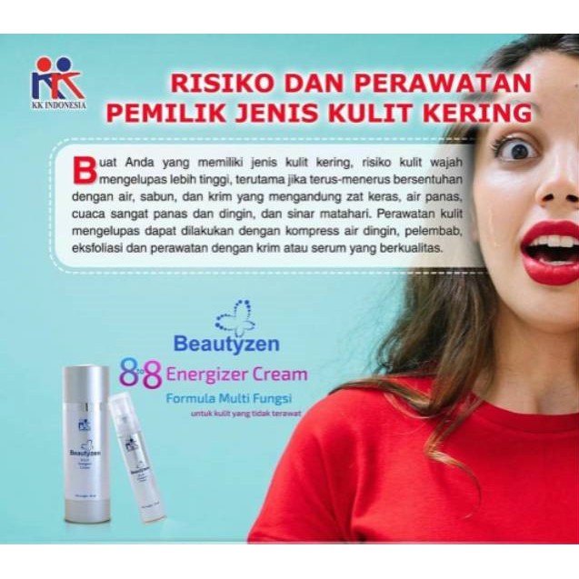 Beautyzen 8o 8 Energizer Cream &amp; UV Protector KK Indonesia Mencegah Penuaan Sinar Matahari