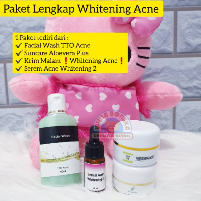 Paket lengkap Afgreen Whitening Acne