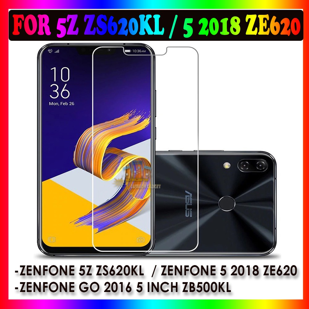 TEMPERED GLASS ZENFONE 5Z ZENFONE ZS620KL / ZENFONE 5 2018 ZENFONE ZE620 ZENFONE 5 LITE 2018 ZENFONE  ZC600KL ANTI GORES KACA TEMPER GLASS