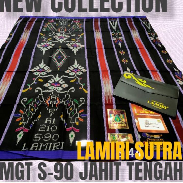 Harga Murah.. SARUNG LAMIRI LAMIRI SUTRA MGT S90 SUTRA 210 LENGKAP TAS TERMURAH