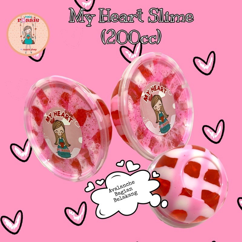 My Heart Slime 200cc by Rossie Shop/Slime Valentine/Valentine Slime/Slime Avalanche/Free Bonus