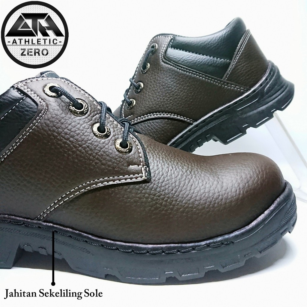 Sepatu Safety Pendek Tali Sepatu Kerja Safety Proyek Konstruksi Industri Safety Shoes Septi Semi Bot