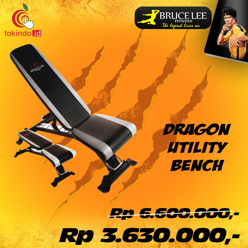 Bruce Lee Fitness Dragon Utility Bench Shopee Indonesia