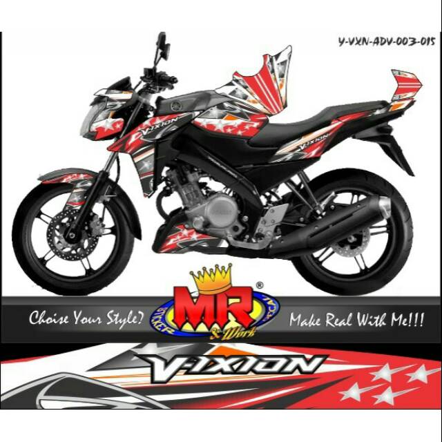 Decal Dekal Vixion Advance Stiker Sticker Nva Semi Full 03 Spec A
