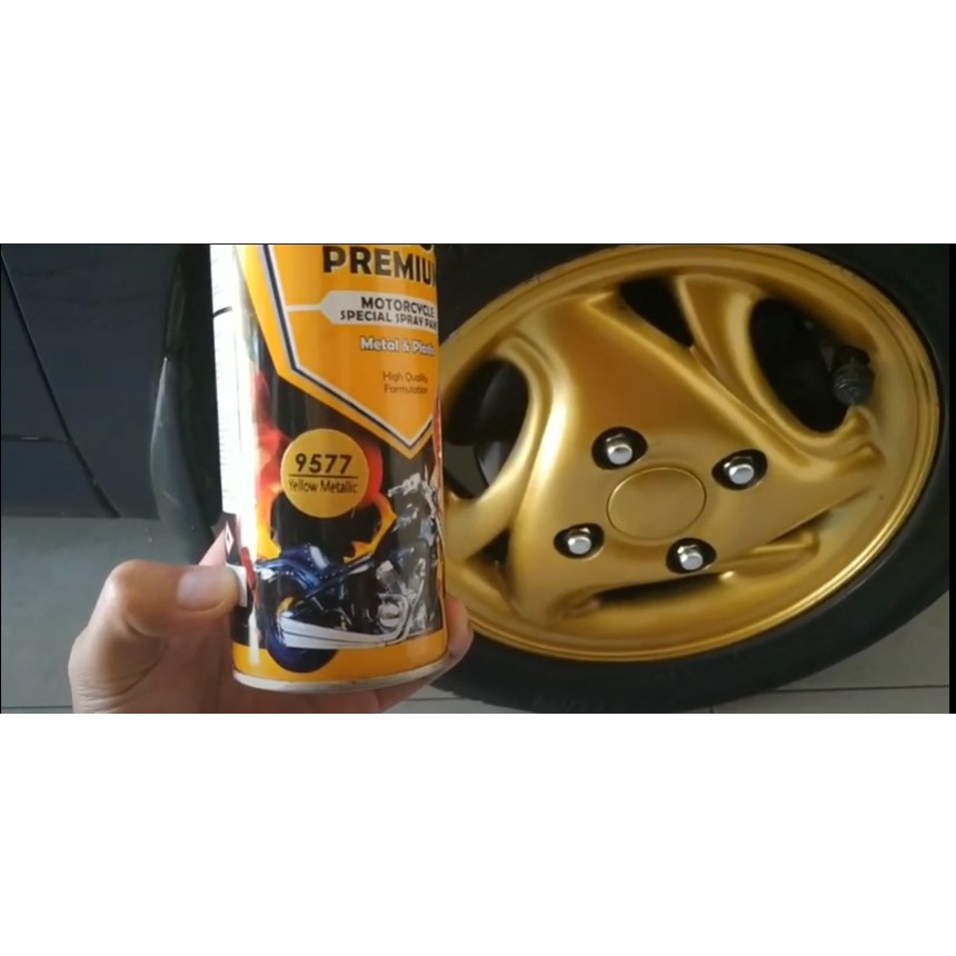 Cat Pilox Diton Premium Yellow Metallic 9577 400cc kuning metalik sepeda motor mobil helm