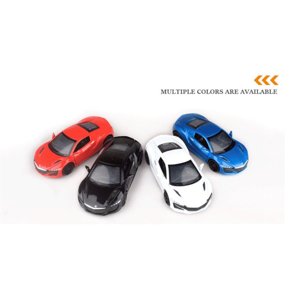 Diecast All new Honda Acura NSX NC1 1:32 supercar sports car 2 pintu lampu menyala dan bersuara