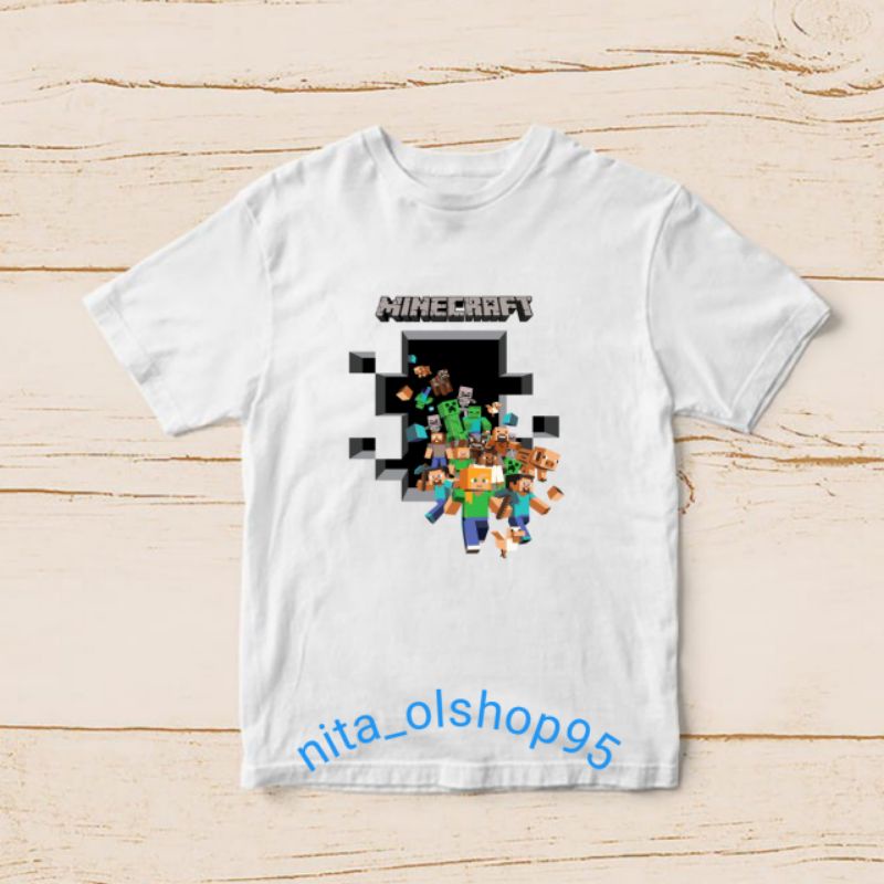 baju minecraft baju roblox kaos anak minecraft karakter