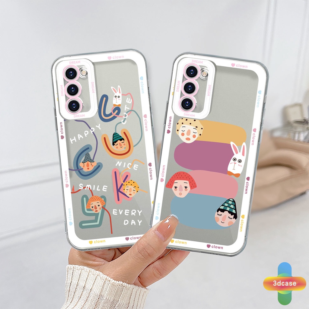 Soft TPU Case Samsung A32 A13 A23 A52 A12 A03 A51 A03S A10S A50 A20S J7 Prime A02S A20 A50S A10 A30S A52S A30 M12 M01S A125 F12 M10S M40S A515F A207F M02S A025 F02S 11 12 13  7 8 6 Plus Colorful Cartoon Avatar Transparent Case