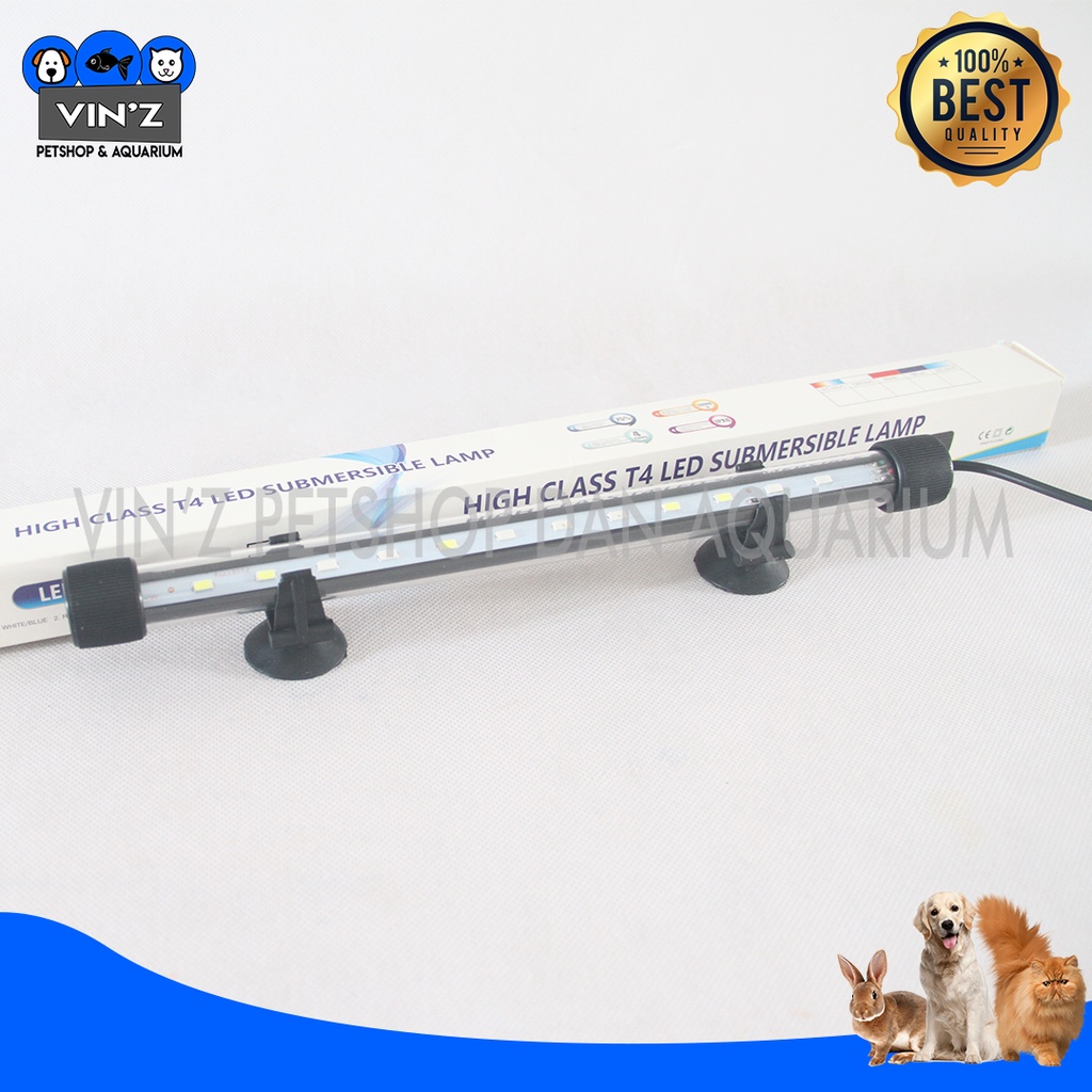 Lampu Aquarium Aquascape LED Celup Sakkai Pro T4 30cm 3 Mode Ganti Warna
