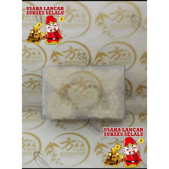 

Sarang burung walet hancuran ( Yan Ping ) bentuk love kualitas premium isi bersih +- 100 gram / kotak