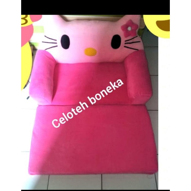 sofa anak / sofa karakter / sofa lipat anak / sofa double lipat  / sofa lipat Hello Kitty / sofa